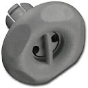 Munstycke mini roterande Neckflex 04--> - Grå, 55mm D1