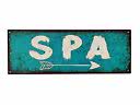 Skylt Spa 36x13 cm
