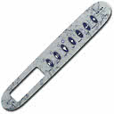 Täckdekal scrolling message center marble 2-pump D1