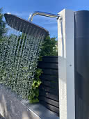 Solfångardusch Exklusiv Solregn vit 40liter