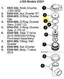 O-ring mutter reglageventil Jacuzzi 
