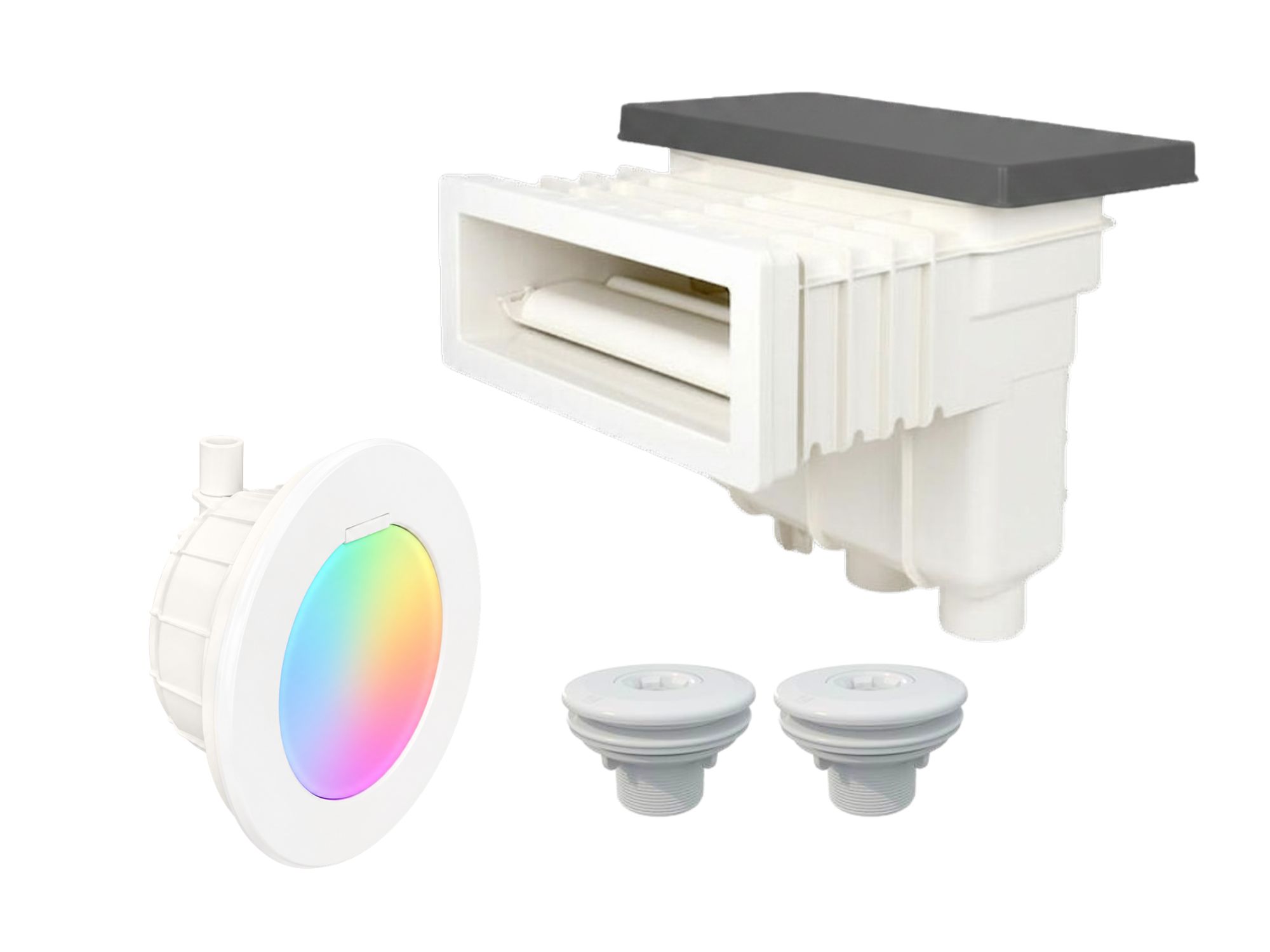 Inbyggnadsarmaturer Concept vit träpool Connect  RGB