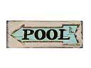 Skylt To the pool 36x13 cm