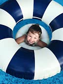 Badring Petites Pommes Cannes Blue 120 cm