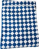 Badlakan Anna Lindberg Rutig blå/vit 180x100 cm