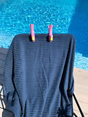 Handduksklämma Flamingo 2-pack