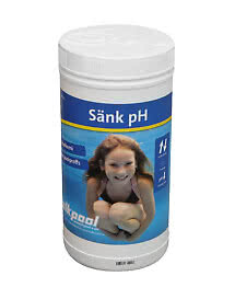Sänk pH / Sänk Alkalinitet 1kg pulver Pool