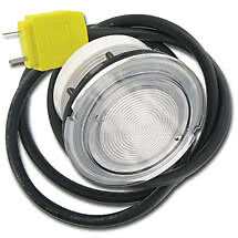 Belysningsarmatur 84mm kompl. mutter, o-ringar, reflector D1