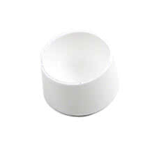 Ändhuv för lejdare vit 38mm