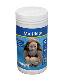 Multiklor 1kg tabletter 200g Pool utan kopparsulfat