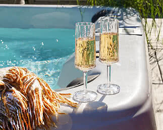 Glas Club champagne okrossbara