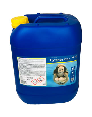 Klor flytande (Natriumhypoklorit) 20L 24 kg UN 1791