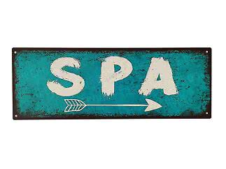Skylt Spa 36x13 cm