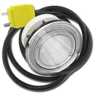 Belysningsarmatur 84mm kompl. mutter, o-ringar, reflector D1
