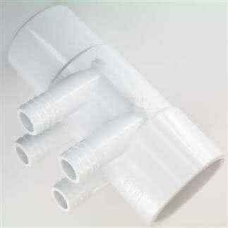 Manifold 2"x3/4"slang, 4 port (invxutv)