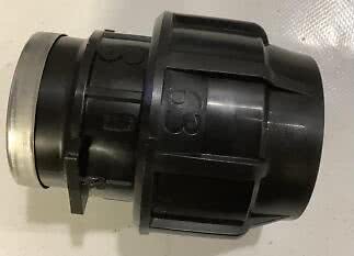 Klämkoppling rak 63x2" inv.