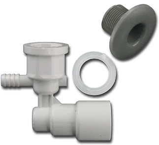 Munstycke eurojet äldre ej reglerbar - vit 50mm D1