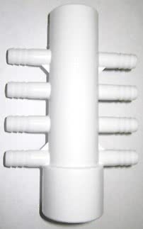 Manifold 1"x3/8" 8 port (invxutv)