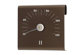 Bastutermometer svartbrun