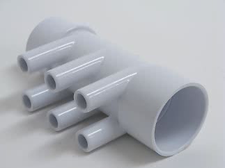 Manifold 2"x3/4"slang, 6port (invxutv)