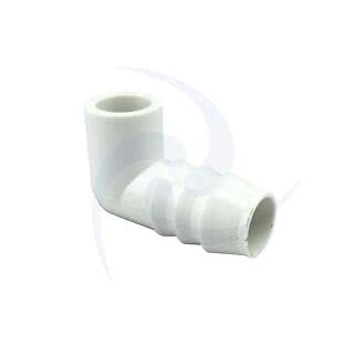 Koppling 90° 1/2" lim invx3/4" slang