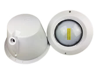 Poolbelysning LED 13,5W vit träpool Hayward med distanser