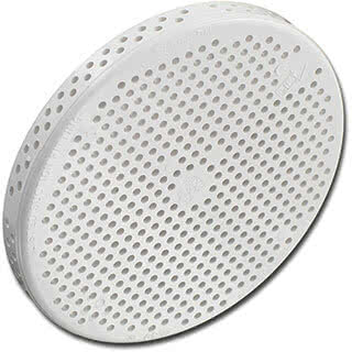 Galler dräneringsutlopp - Vit D1 utv. Ø100mm
