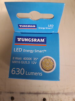 Utbyteslampa LED 12V 8W (50W) ersätter 75W trappbelysning