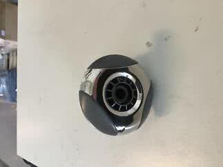 Munstycke o hållare riktbar 3" 80mm rostfri -2013 VITA