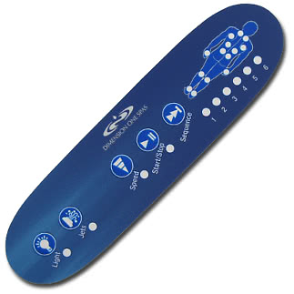 Täckdekal kontrollpanel Sequencer blå D1