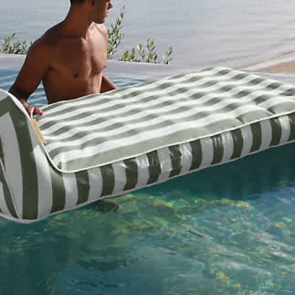 Uppblåsbar lounge Luxe Seagrass Stripe 180x85x52cm