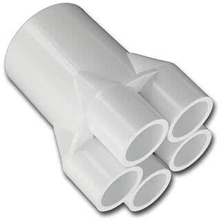Förgreningsrör 2"x3/4" 5port (invxinv)