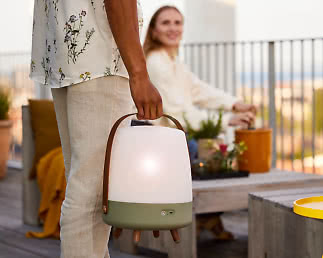 Lampa och högtalare Lite Up Play Petroleum