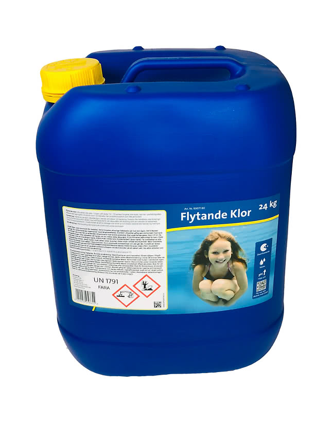 Klor flytande (Natriumhypoklorit) 20L 24 kg UN 1791