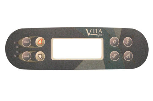 Täckdekal 8 knappar kontrollpanel Mystique VITA