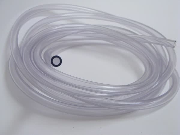 Slang 3/8" transparent avluftningsslang löpmeter