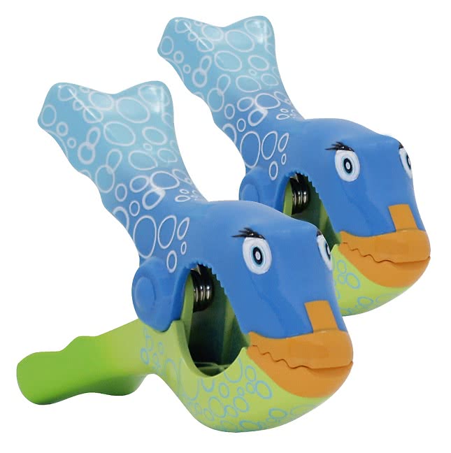 Handduksklämma Fisk 2-pack