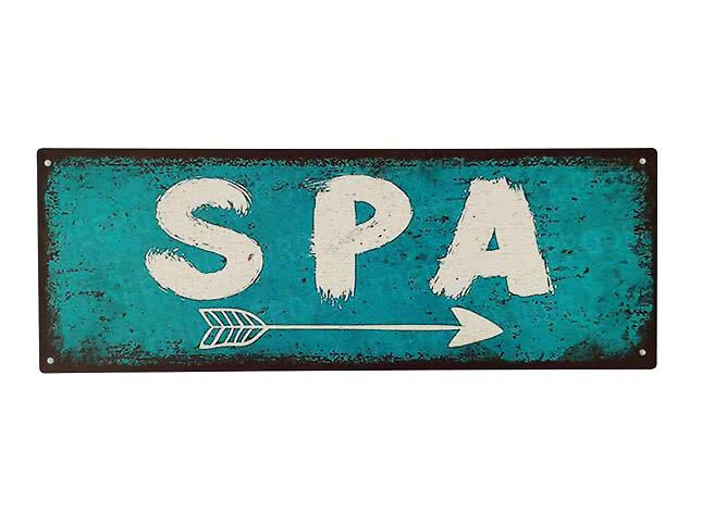 Skylt Spa 36x13 cm