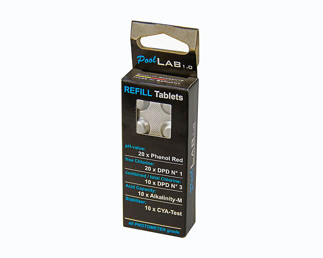 Testtabletter Refillkit DPD1, DPD3, pH, CYA, ALK fotomet.