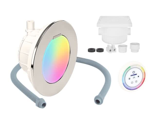 Poolbelysning FlexiPure rostfritt RGB P&P