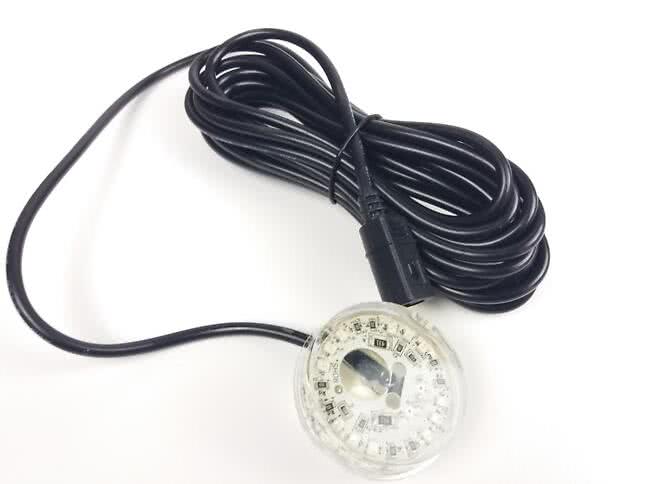 LED Belysning Huvudlampa RGB 12V 2015 Svart kabel