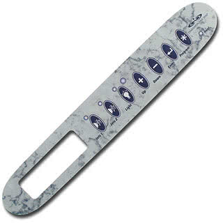 Täckdekal scrolling message center marble 2-pump D1