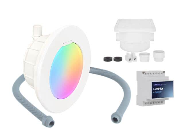 Poolbelysning FlexiPure vit RGB Connect