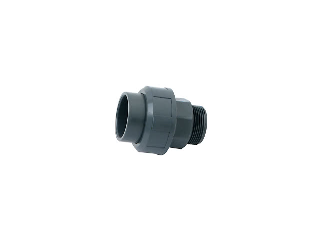 Unionkoppling PVC 50x1½" O-ring, inv.lim/utv.gänga