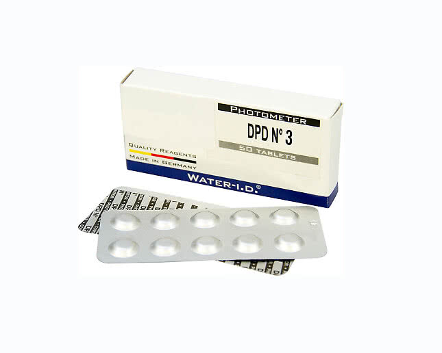 Testtabletter DPD3 Totalt klor fotometriska 50st