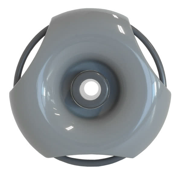 Munstycke VCR mini riktad (accent ring)95mm Grå D1