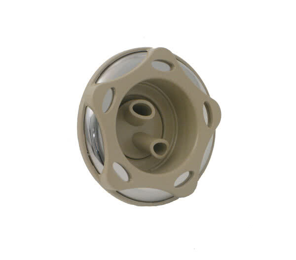 Munstycke dubbel roterande rostfritt beige Nordic 2008-2013
