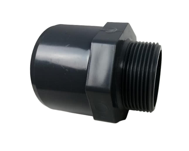 Nippel PVC överg. 50x63x1 1/2" inv.l/utv.l/utv.g