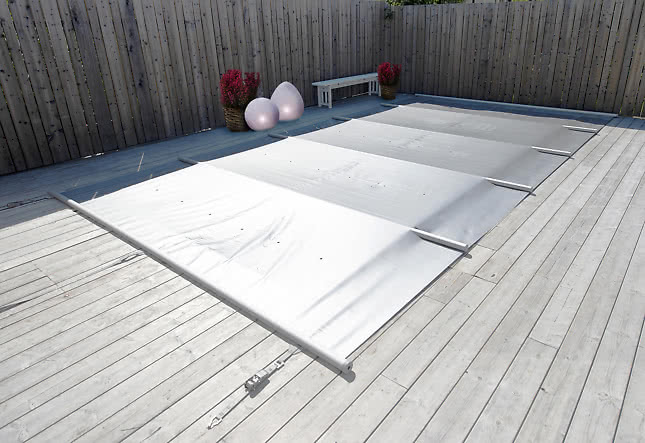 RIB-cover trappflik roman end 300 cm sats silvergrå
