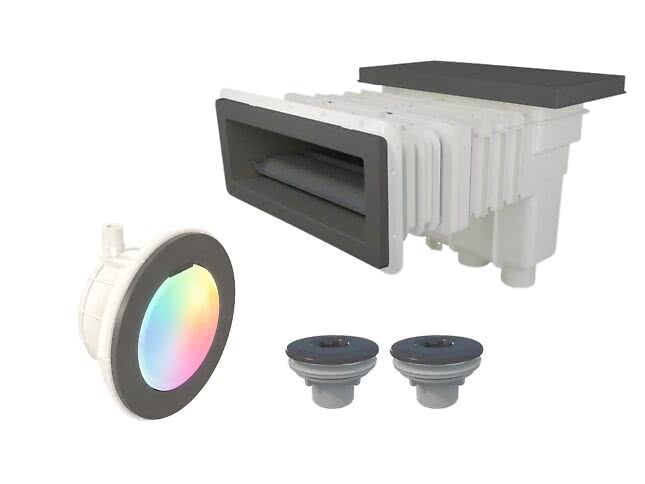 Inbyggnadsarmaturer Concept antracitgrå Thermopool P&P RGB